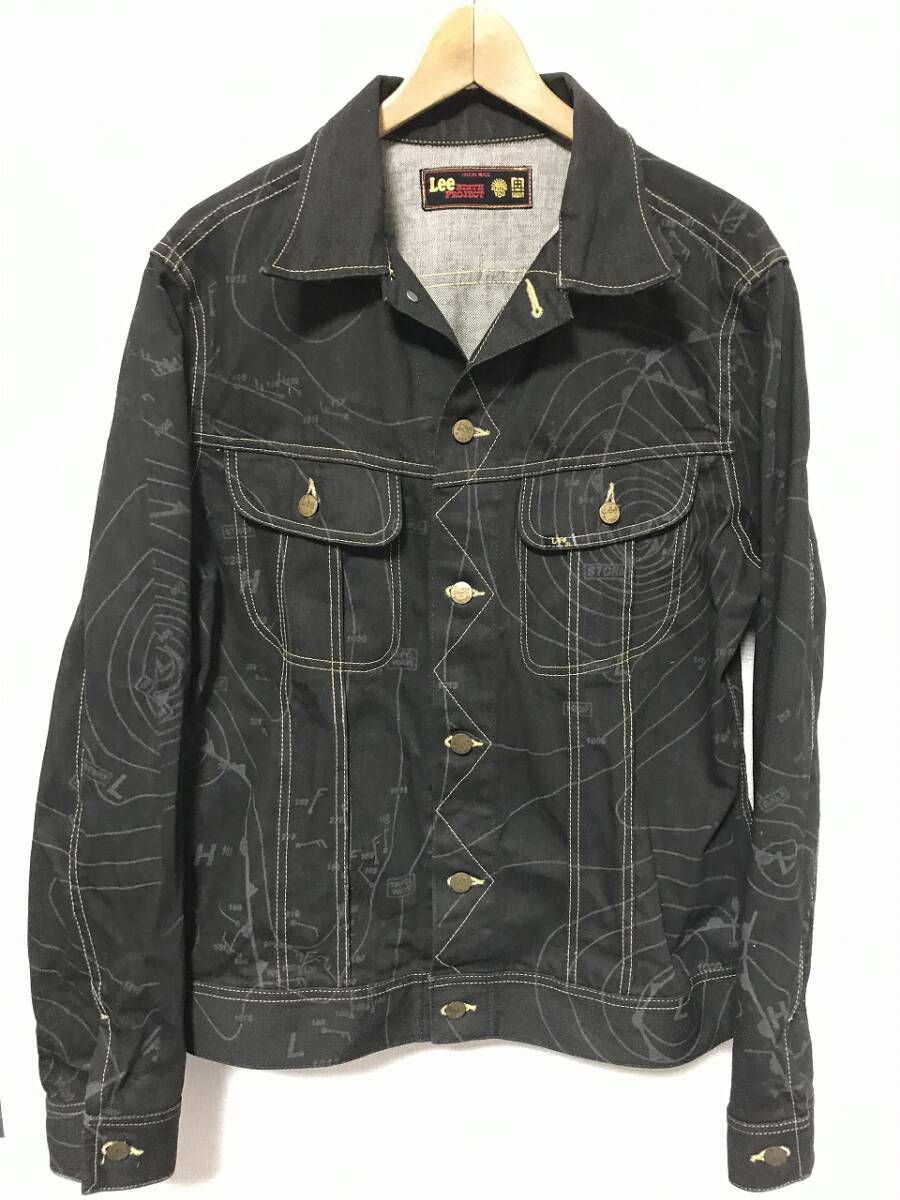 送無♪Lee BIRTH PROJECT バース プロジェクト♪総柄デニムジャケット・Gジャン・XL拍卖
