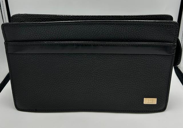 ■H104488:dunhill ダンヒル セカンドバッグ ブラック クラッチバッグ メンズ 中古拍卖