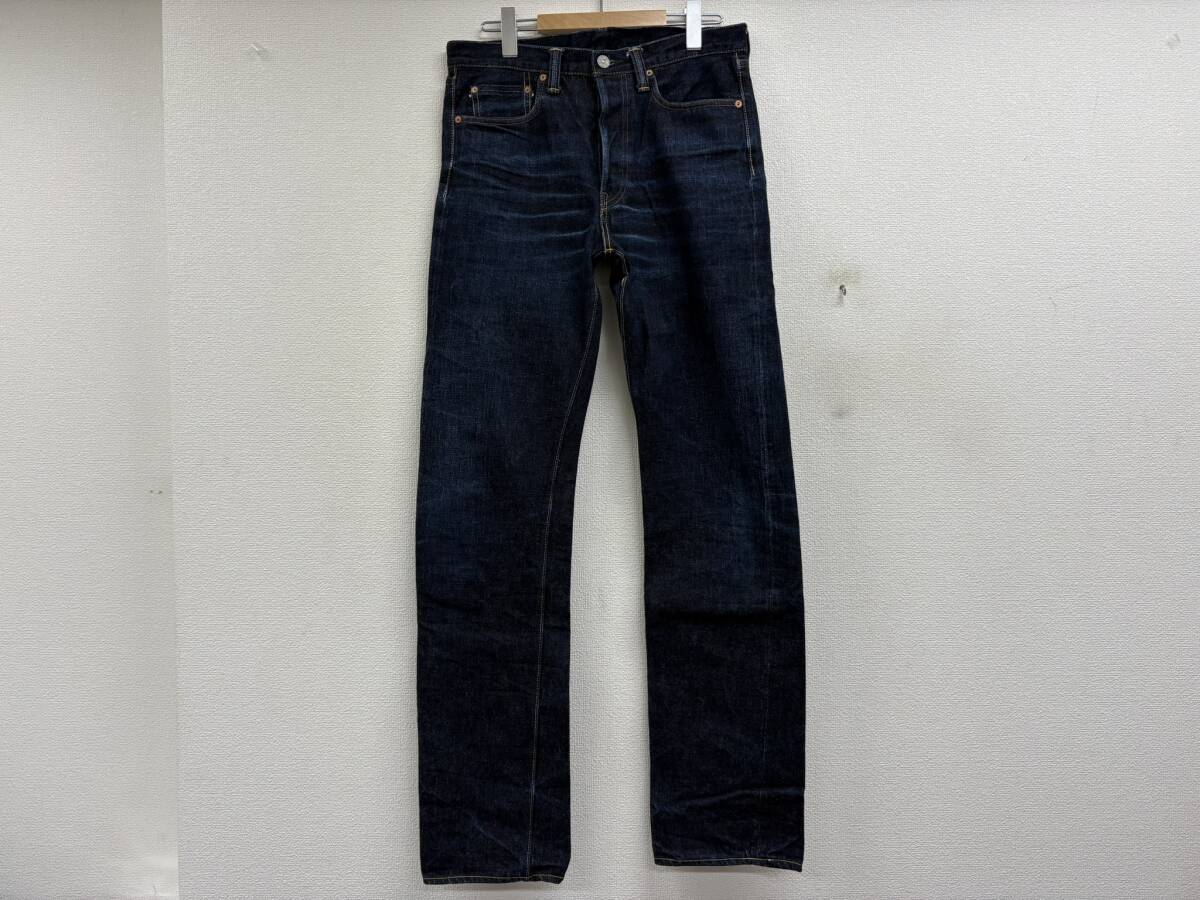 旧モデル★フルカウントFULLCOUNT1108XXスリムストレートデニムパンツ★サイズW31L34革パッチ赤タブアーキュエイトステッチ★A25618拍卖