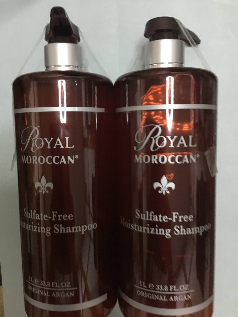 セール♪送料無料◆2本/大容量1000ml◆ロイヤルモロッカンオイルサルフェートフリーシャンプー1,000ml×2本/硫酸系化合物なし/新品拍卖