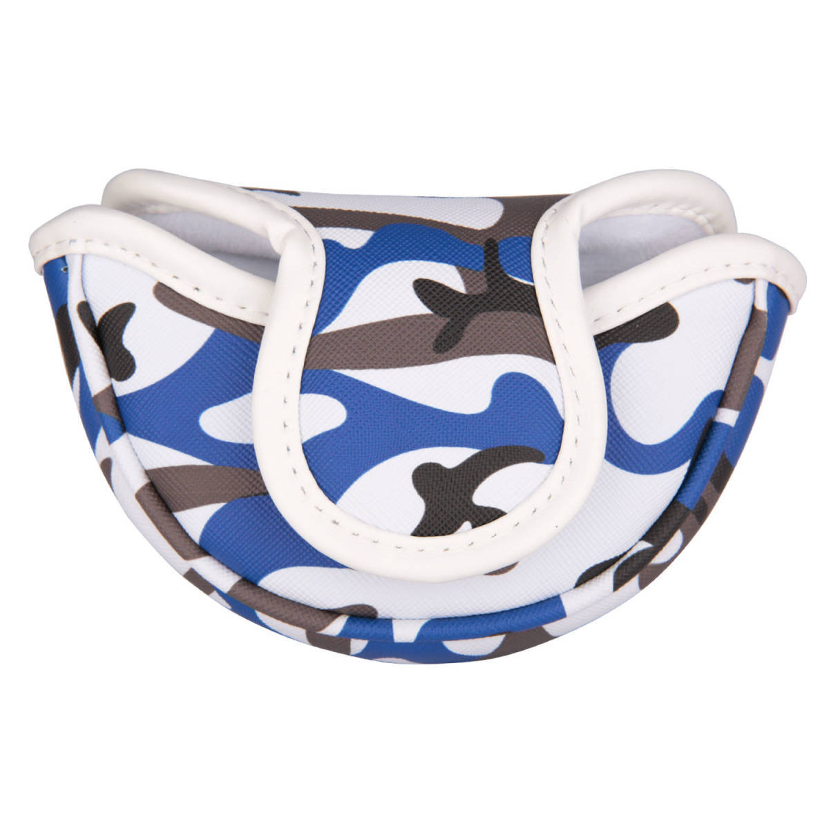 ゴルフヘッドカバー ゴルフパターカバー オデッセイに対応 レッド小型マレットタイプ対応 マグネット付け 迷彩青拍卖