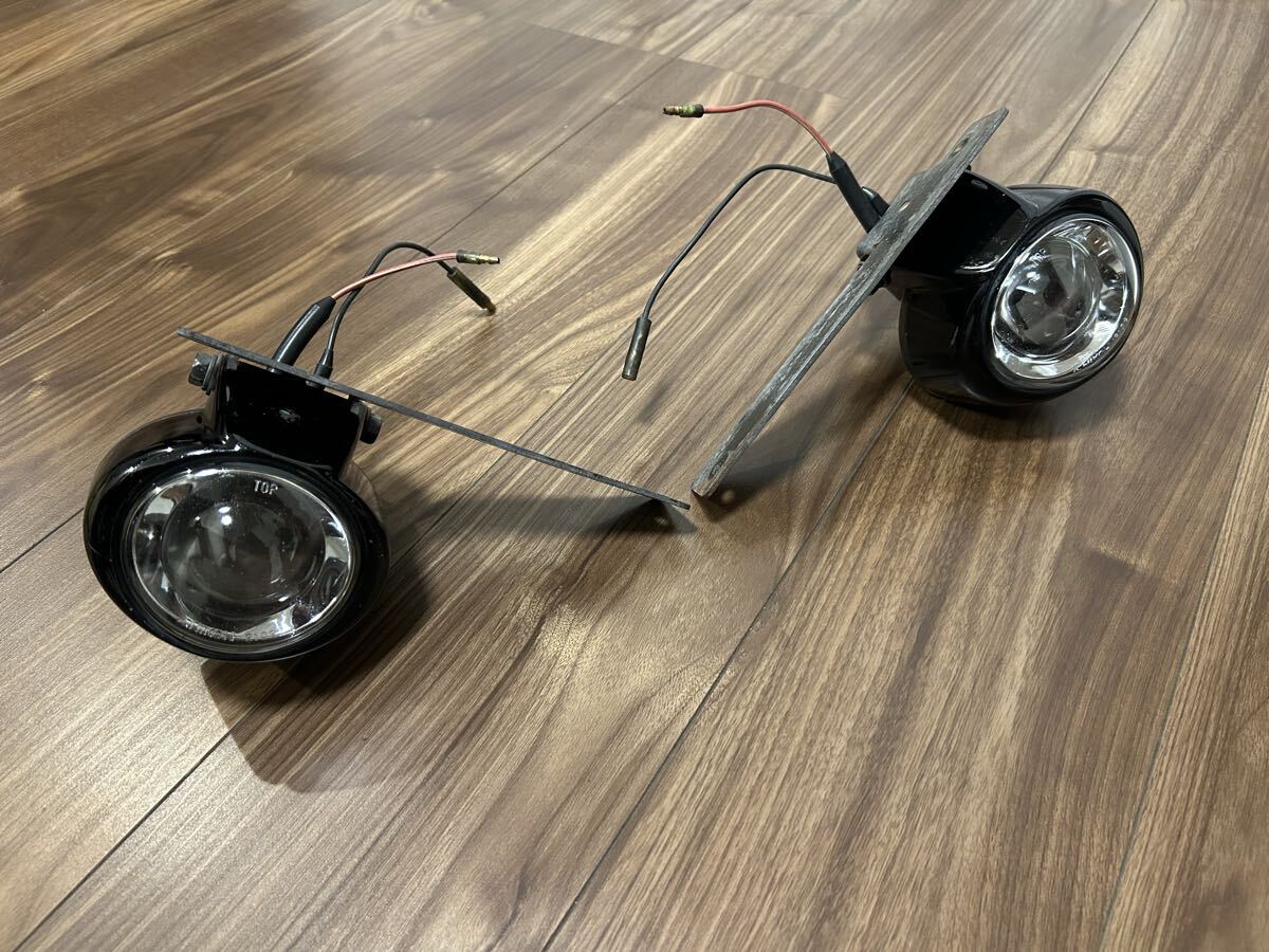 日産 180sx 240sx RPS13 S13 R32 BNR32 スカイライン 純正 オプション フォグランプ クリア プロジェクター ステー付き拍卖