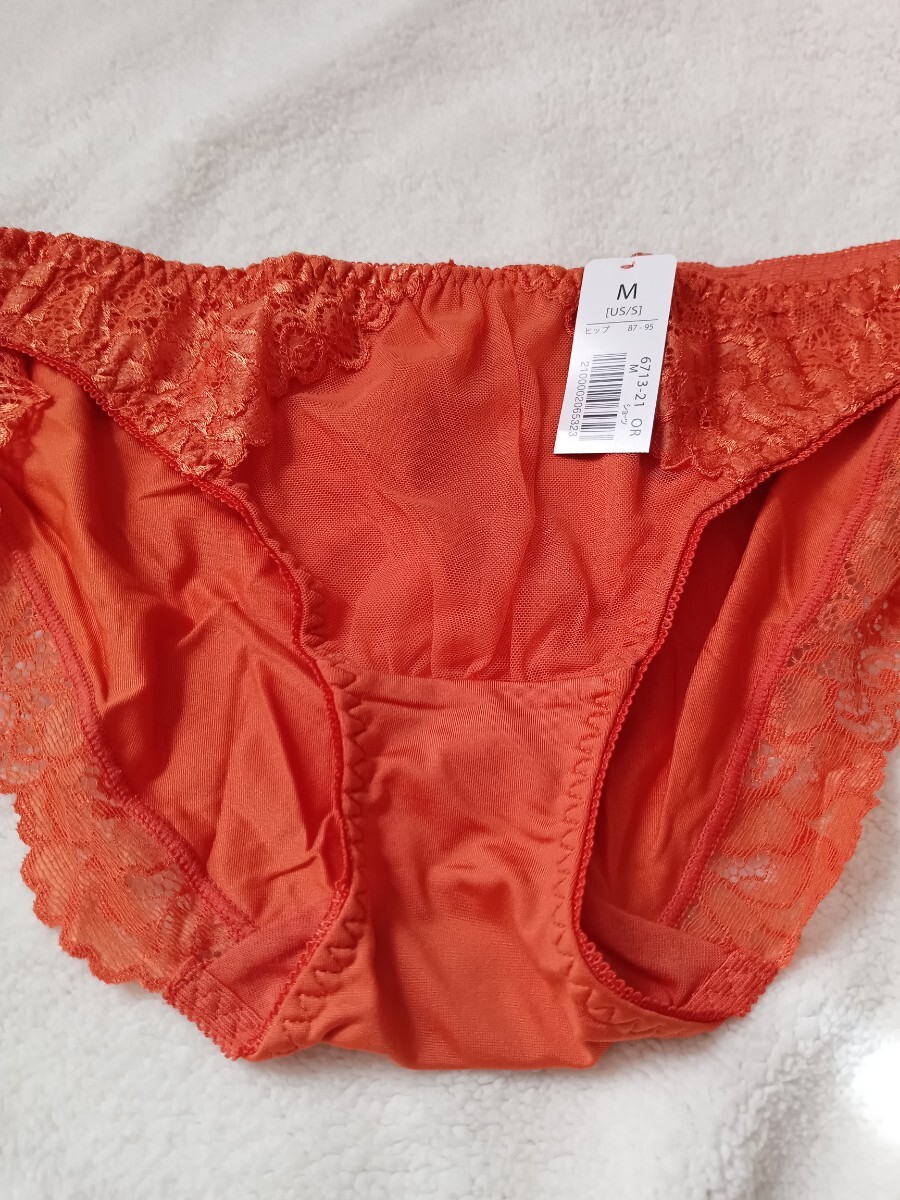 新品 エメフィール ショーツ オレンジ 花 フラワー M ④拍卖