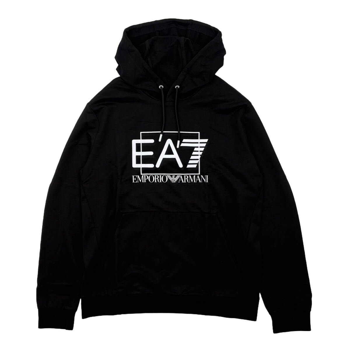 新品■EA7 EMPORIO ARMANI■定番プルオーバーパーカー■EA7■黒■パーカ■Mサイズ■スウェット■EA7■エンポリオアルマーニ■拍卖