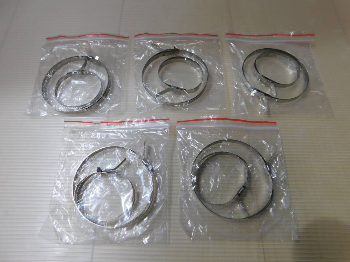 ドライブシャフト ブーツバンド 小5個 大5個 合計10個 セット ステンレス バンド パイプバンド ポールバンド 汎用 未使用 ,拍卖