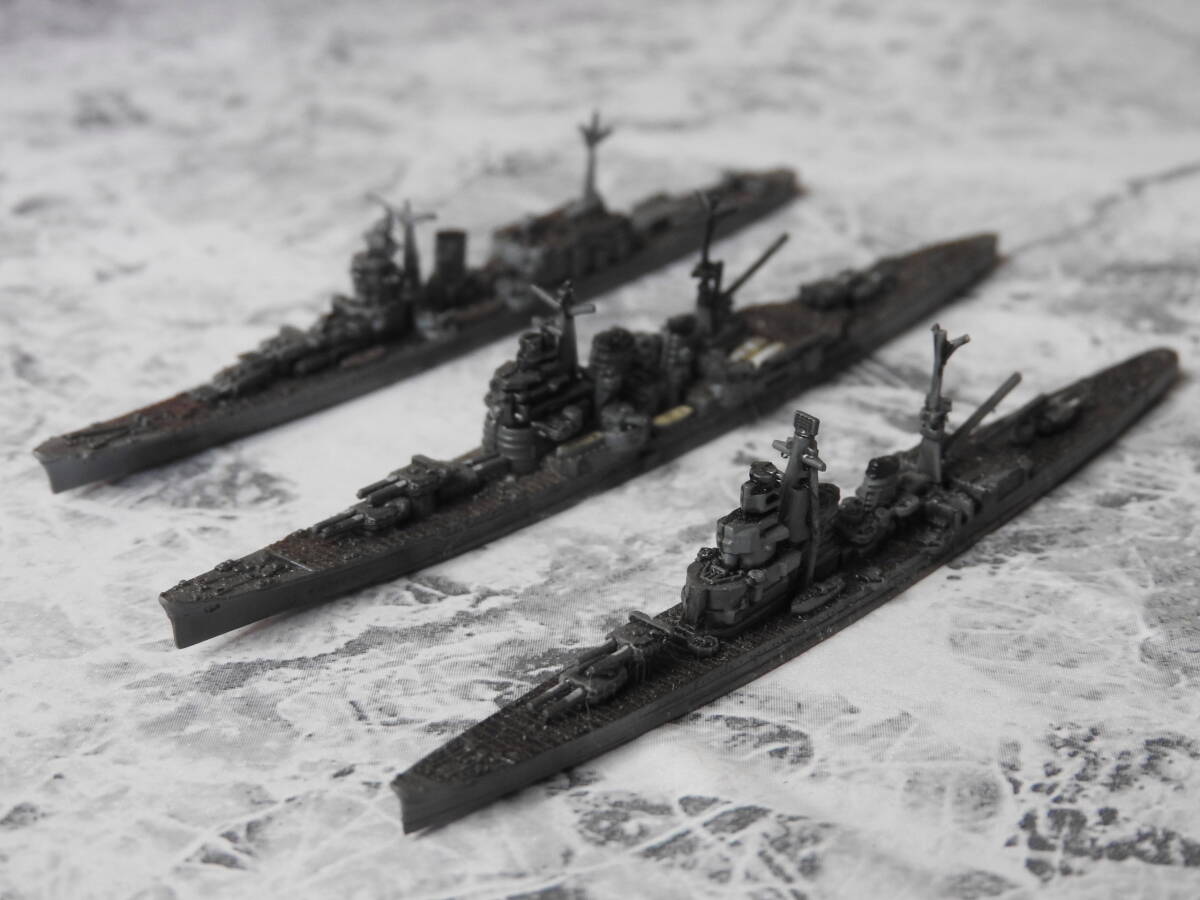 ☆エフトイズ・1/2000 洋上模型 連合艦隊「重巡 妙高型、青葉・軽巡 大淀」☆(完成品)拍卖