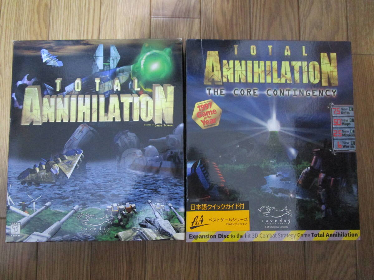 Total Annihilation + The Core Contingency 2本セット 英語版 Cavedog Entertainment Windows95/98 1997 1998 CD-ROM BIGBOX 中古拍卖