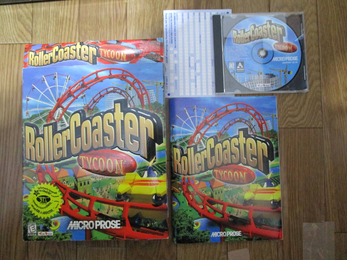 RollerCoaster Tycoon 英語版 Microprose 1999 Windows95/98 CDROM BIGBOX 中古拍卖