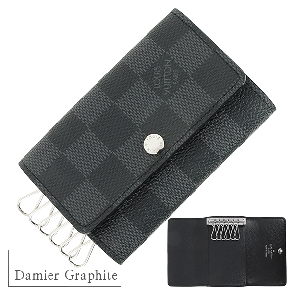ルイヴィトン キーケース ミュルティクレ 6 N62662 ダミエグラフィット 153754拍卖