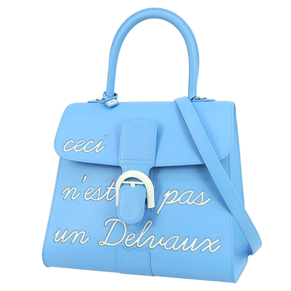 デルヴォー ハンドバッグ ショルダーバッグ 2WAY ルーモア MM ブルー h-g235拍卖