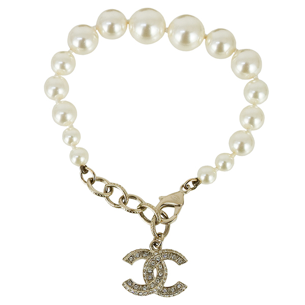 シャネル ブレスレット フェイクパールブレスレット A86499 フェイクパール ホワイト 4324拍卖