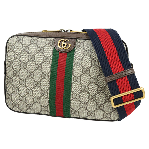 グッチ ショルダーバッグ スモールクロスボディバッグ オフィディア GGスプリーム キャンバス ベージュ エボニー 6555拍卖