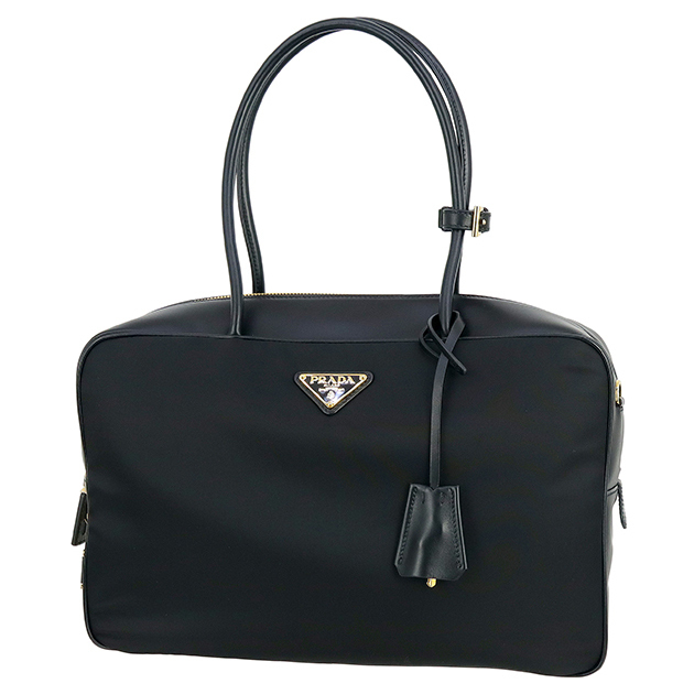 プラダ ラージハンドルバッグ リナイロン ブラック 1BB131 h-a509拍卖