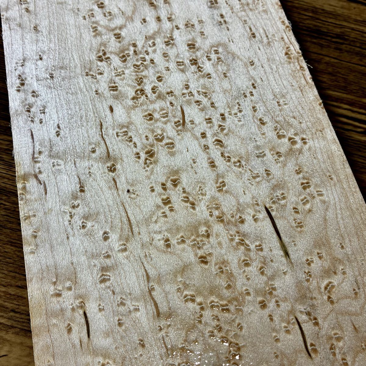 『OS0④』究極美杢 激レア 高密度 超特大 バーズアイメイプル(740-138-22㎜)鳥眼杢 ギター材 ギター素材 ペンブランク ハンドメイド素材拍卖