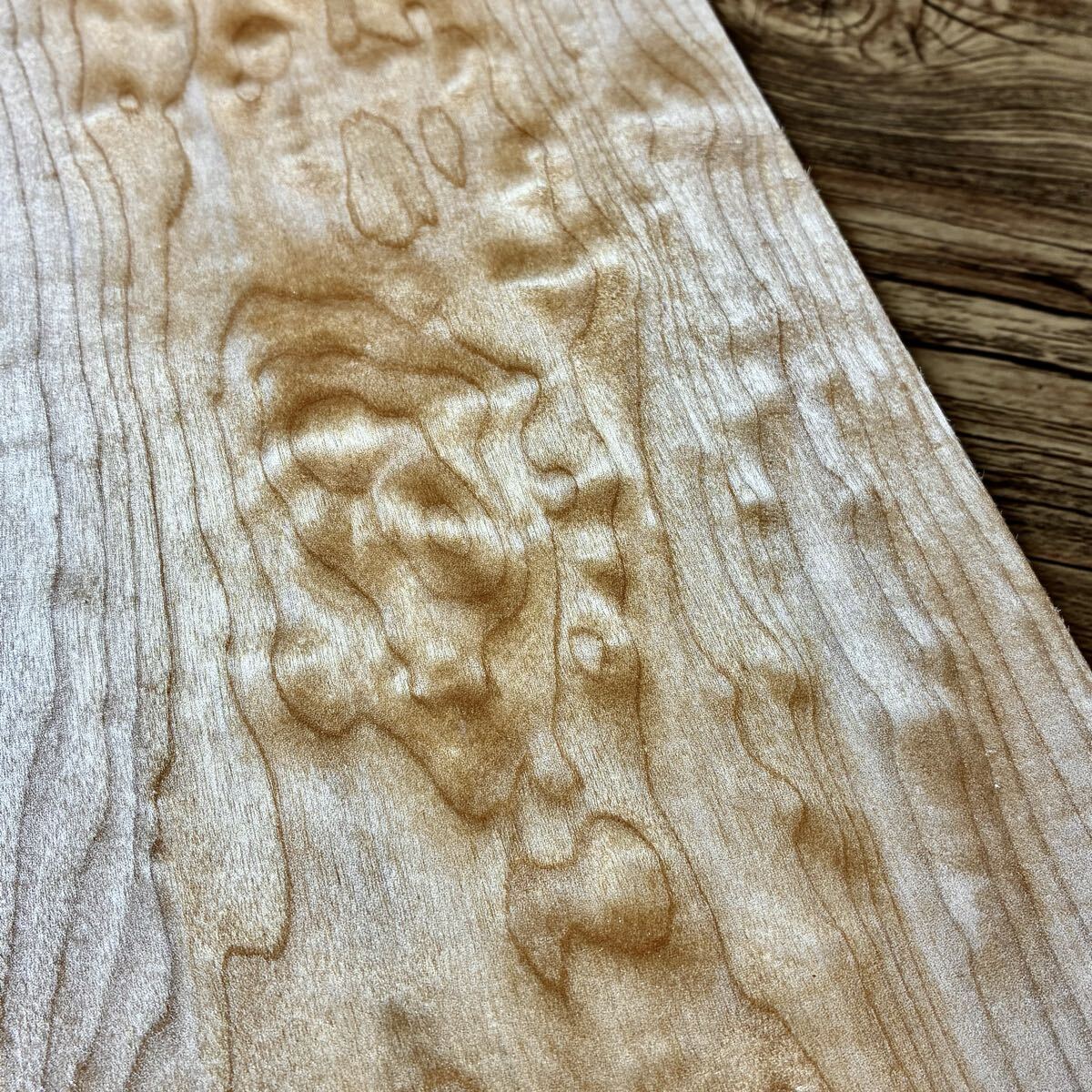 『OS0⑥』希少材 極上美杢 玉杢 超特大 キルトメイプル(縦幅厚742-167-21㎜)ギター材 ギター素材 ペンブランク ハンドメイド素材拍卖