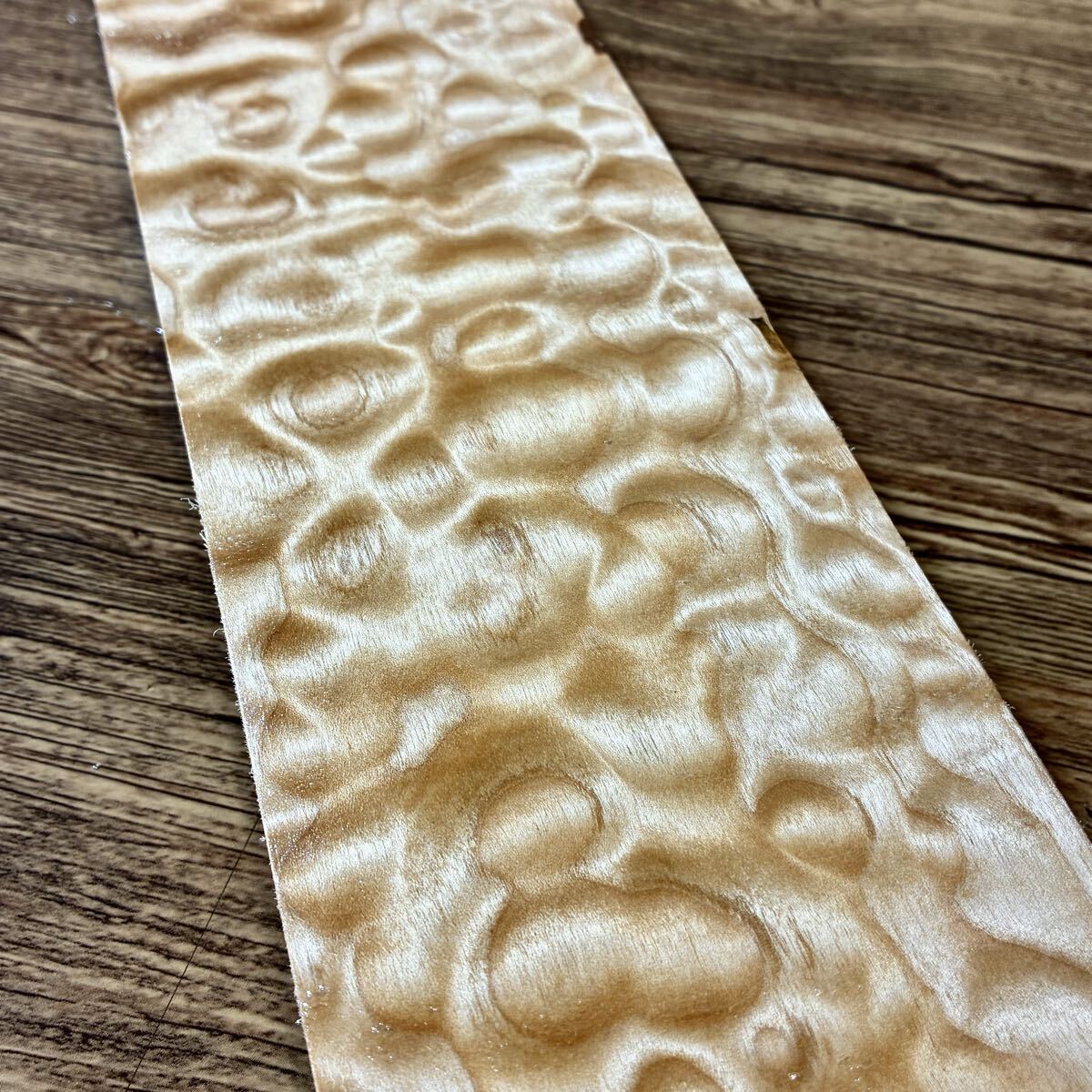 『OS0⑧』希少材 究極美杢 玉杢 超特大 キルトメイプル(縦幅厚742-96-21㎜)ギター材 ギター素材 ペンブランク ハンドメイド素材拍卖