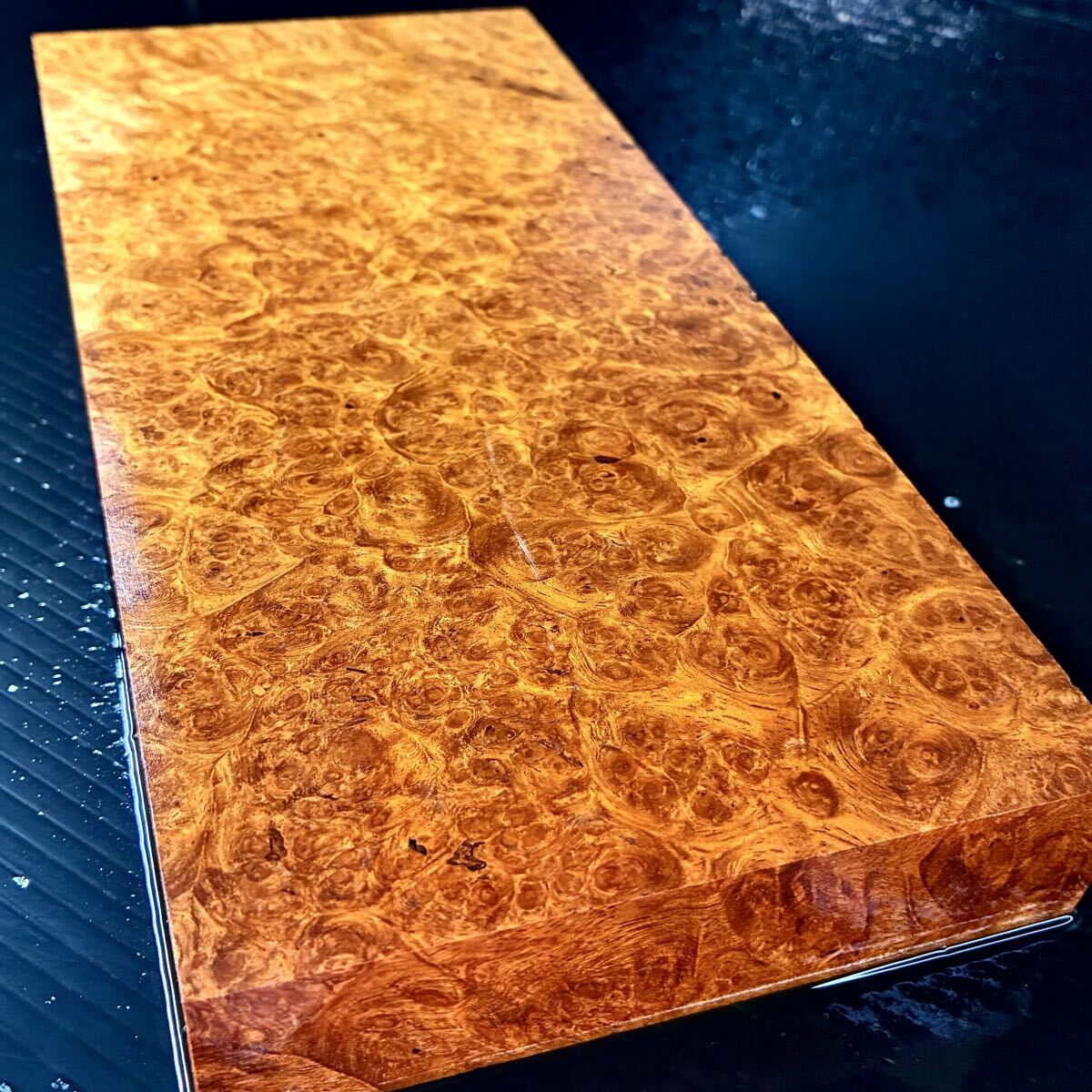 『YY0143』究極美杢 超小粒 花梨 瘤材 葡萄杢 板材 ペンブランク(縦幅厚273-125-28㎜) ハンドメイド素材 希少材 銘木拍卖