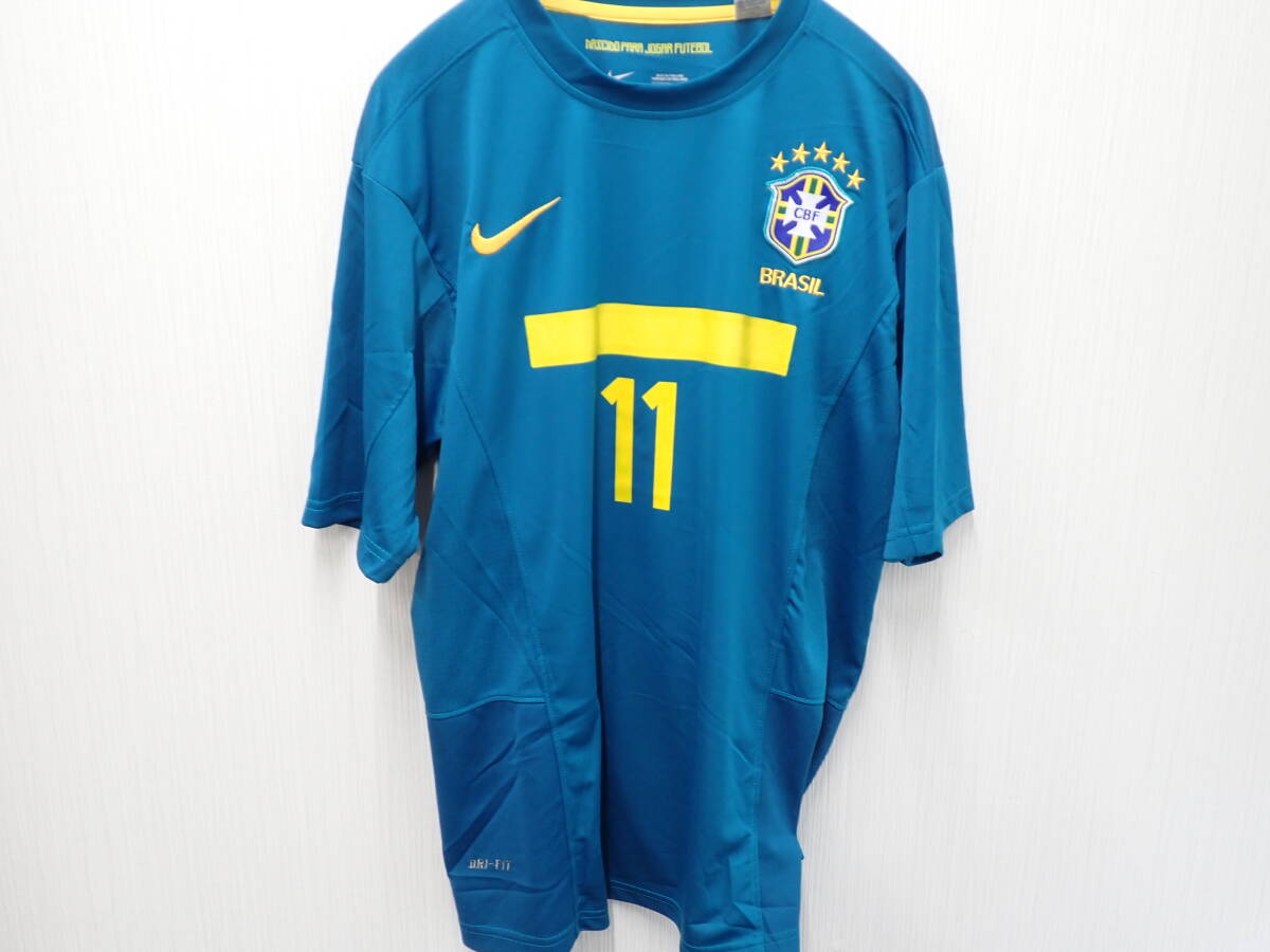 52585★ナイキ Nike ブラジル代表 Tシャツ ⑪ネイマール Lサイズ タグ無し★中古品 自宅保管品拍卖