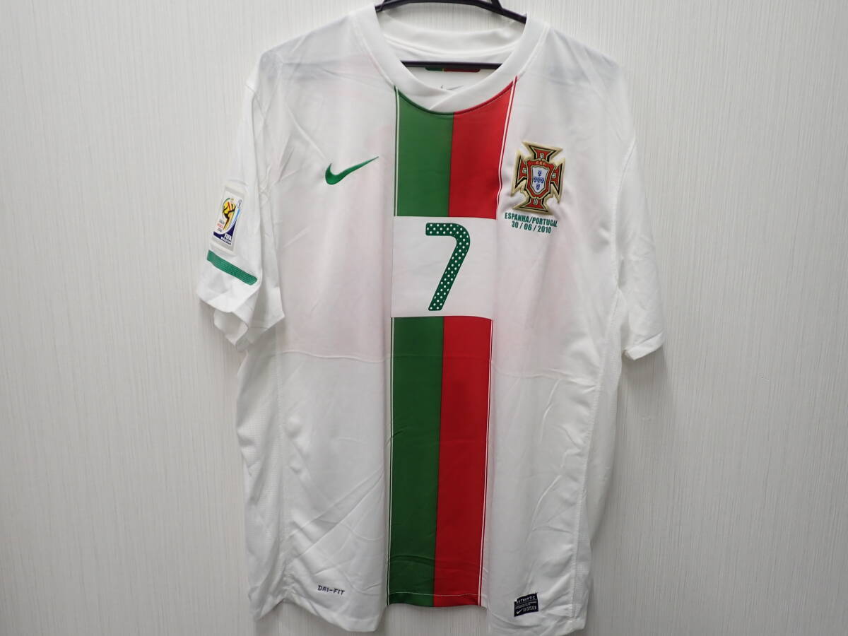 52579★Nike ナイキ ポルトガル代表 ⑦ロナウド Tシャツ XLサイズ タグ無し 見頃ピンク色落ち有 ★中古品 自宅保管品拍卖