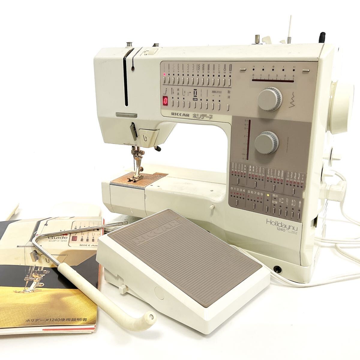 動作品 RICCAR Holidaynu 1240 リッカー ホリデーヌ ミシン 手工芸 ハンドクラフト alp岩1017長拍卖