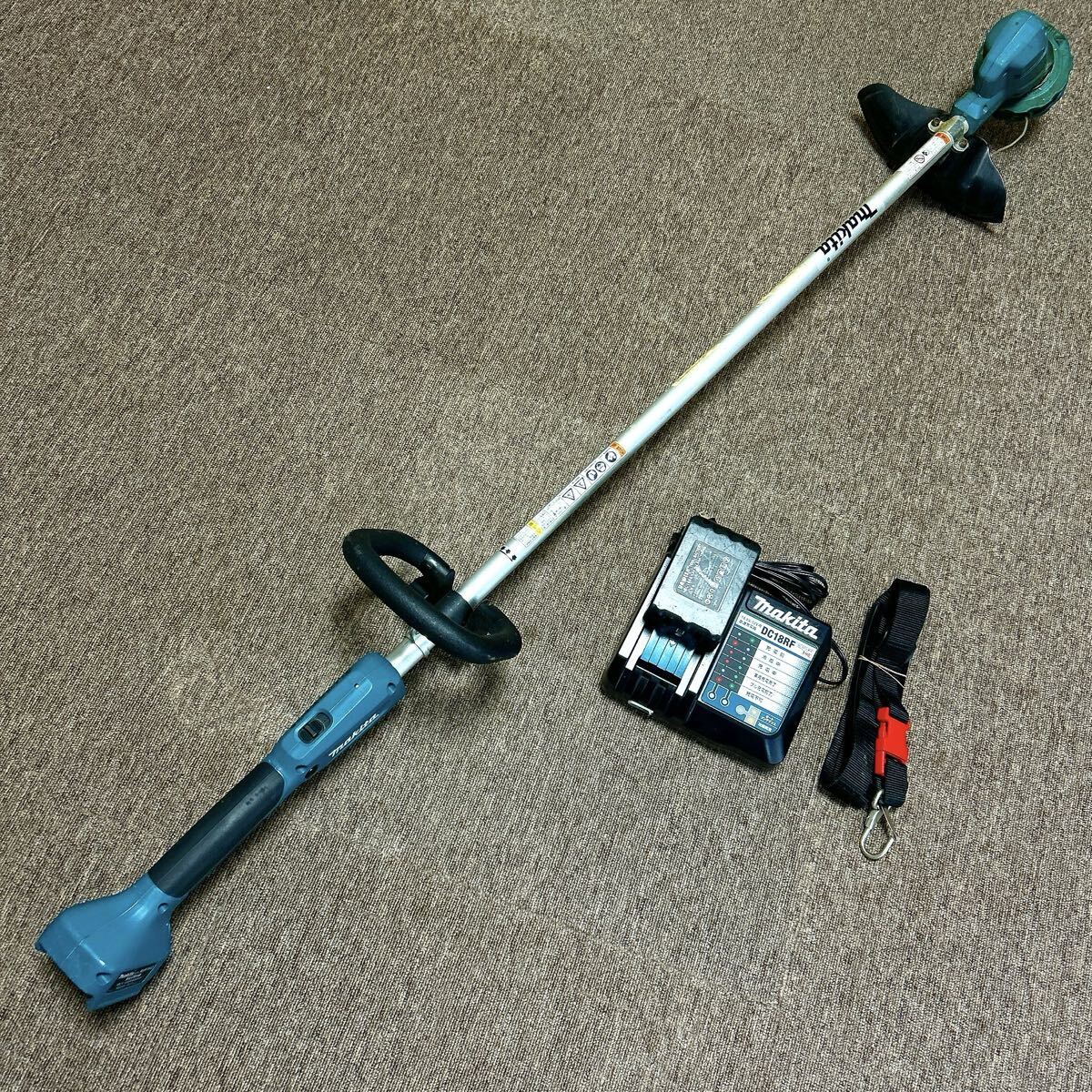 動作品 マキタ makita 充電式 草刈り機 MUR194D 18V バッテリー 充電器付 alp岩1020長拍卖