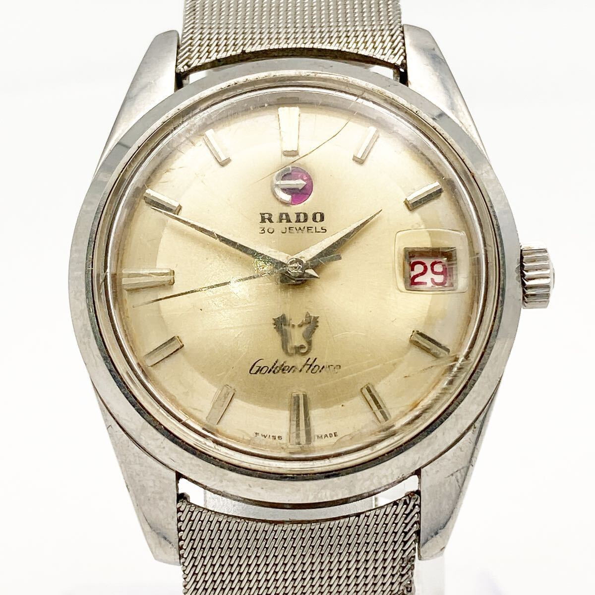 稼働品 RADO Golden Horse ラドー ゴールデンホース 11675 メンズ 自動巻き 腕時計 alp梅1022拍卖