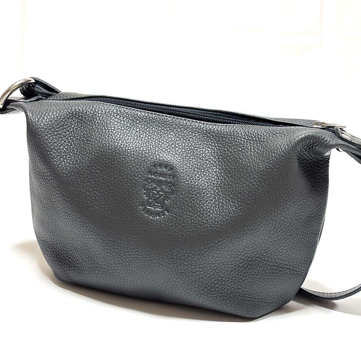 マルコロミティ MARCO ROMITI レザー ショルダー バッグ グレー alp梅1020拍卖