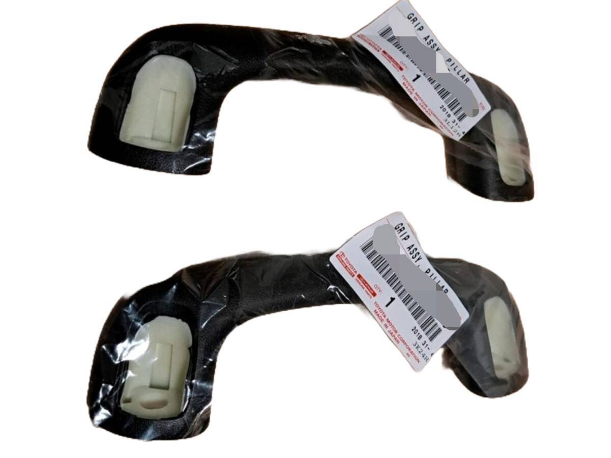 ■新品■トヨタ純正 30アルファード ヴェルファイア Aピラー アシストグリップ 左右セット カバー付き 黒 ブラック拍卖