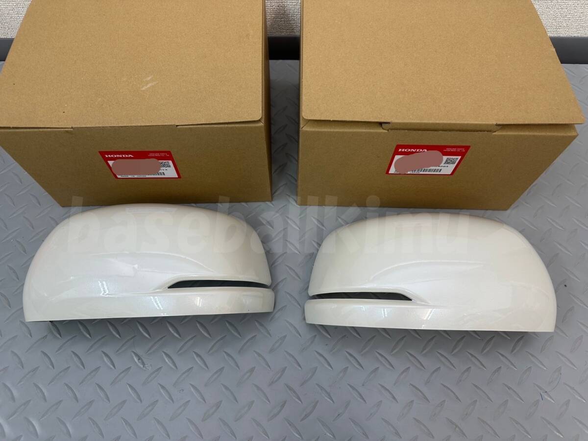 ■新品■ホンダ 純正」 エヌワン N-ONE ドアミラーカバー スカルキャップ 左右セット プレミアムホワイト拍卖