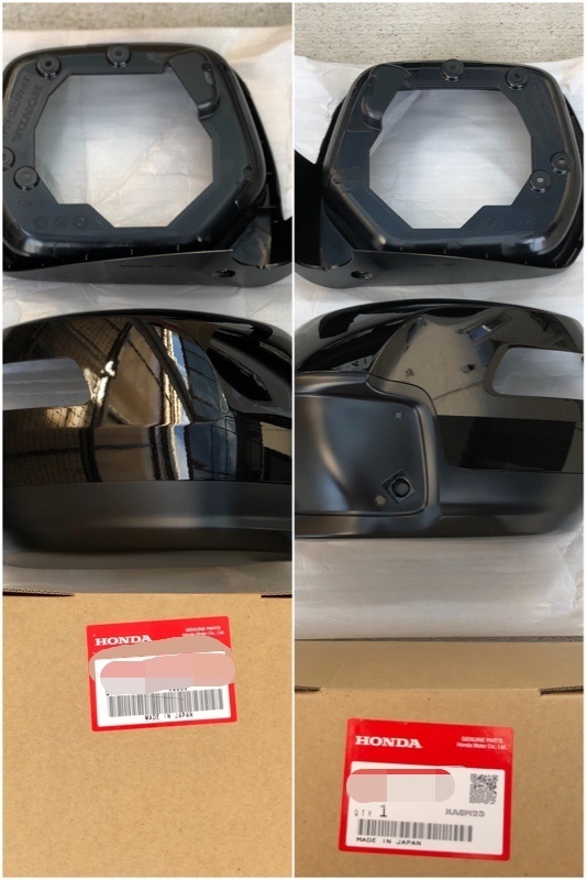 ■新品■ホンダ 純正 ステップワゴンスパーダ ドアミラー ハウジングセット 左右セット プレミアムスパークルブラックパール 拍卖