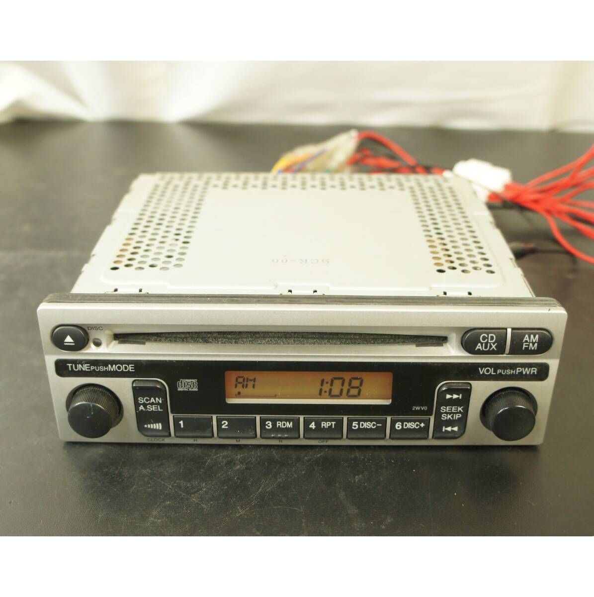 動作OK 39100-SCK-0030 オーディオ JD1 ザッツ JB5 JB6 ライフ ヘッドユニット 1DIN AUX CD FM AM MF622JG ホンダ 純正 @14583s拍卖