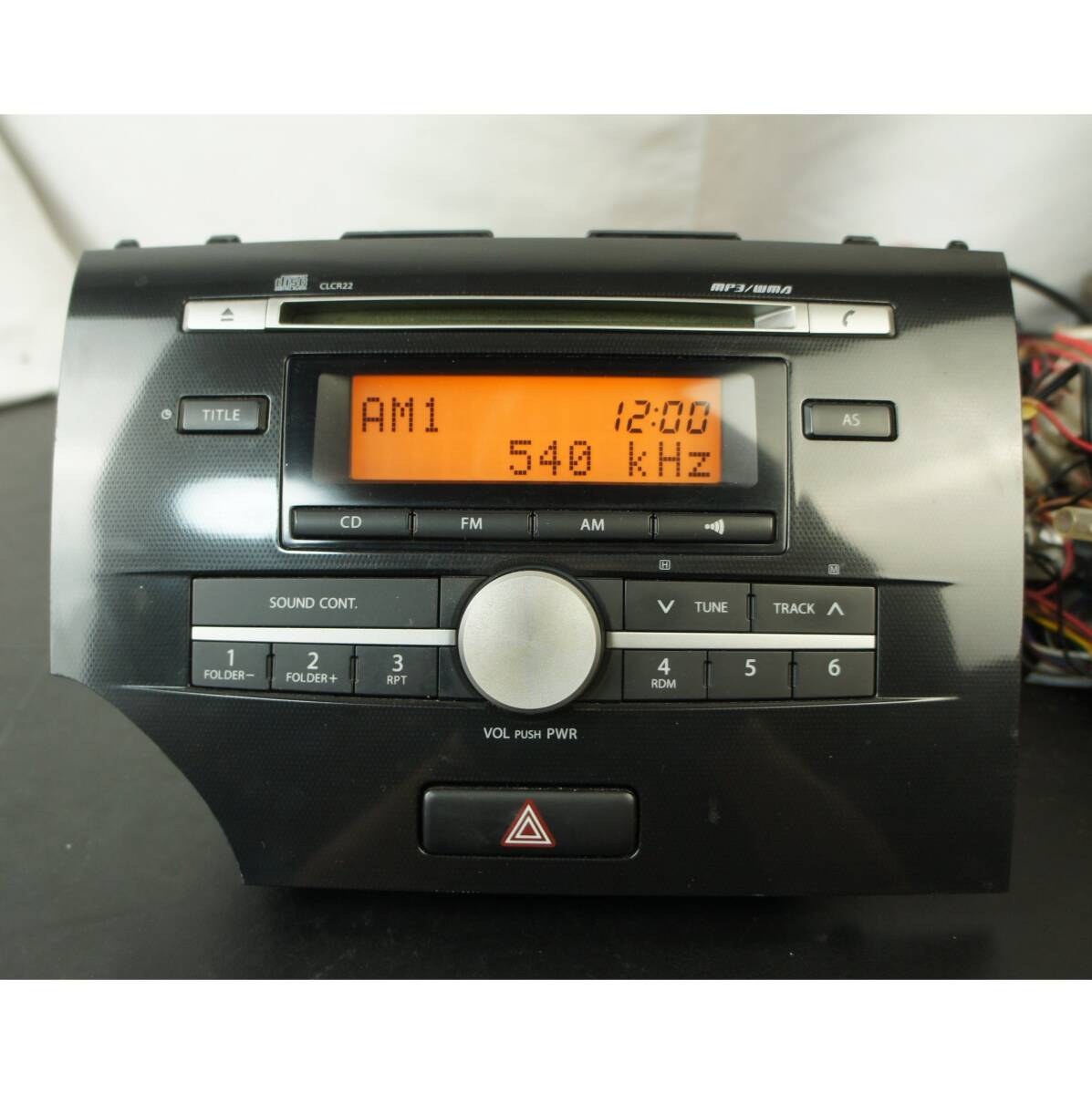 動作OK 39101-70KA1-GCV オーディオ 2DIN CD FM AM ヘッドユニット clarion PS-3169J-B @13408s拍卖