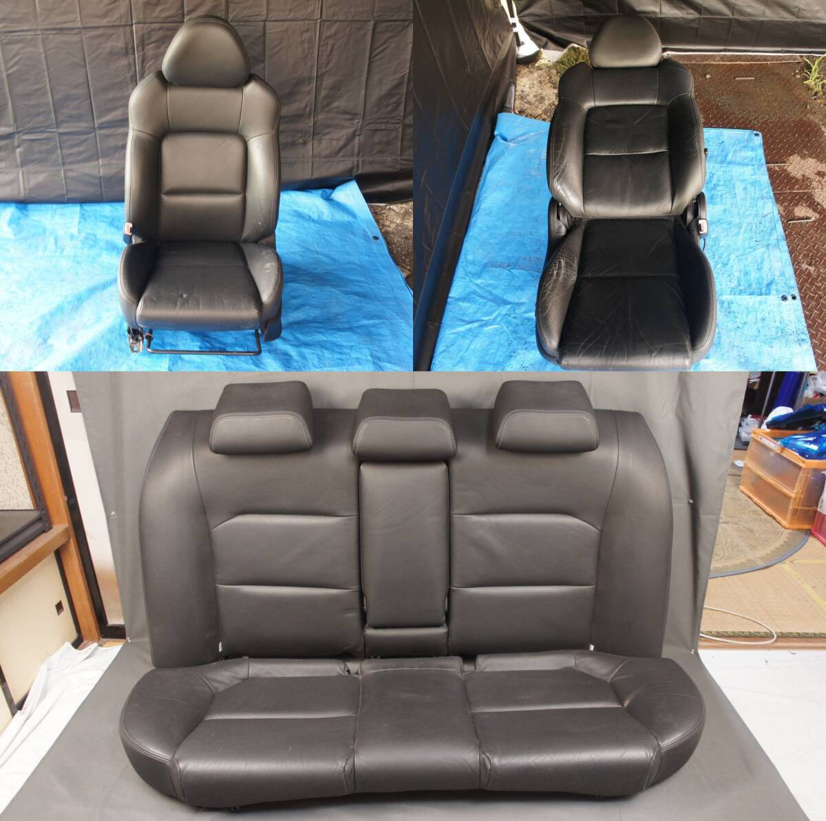 BLITZEN ブラック シートセット BL5 前期 C型 ブリッツェン レガシィ外し 運転席 助手席 後部座席 参考 64011AG920JC 64011AG930JC @14522s拍卖