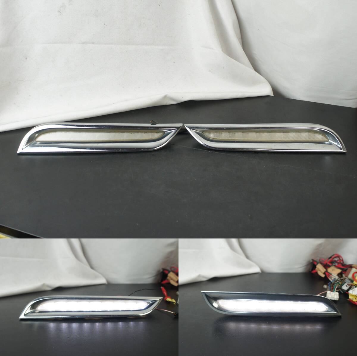 点灯OK 左右セット デイライト PNE52 前期 HWS エルグランド 参考 B6600-1JB00 B6600-1JB01 TE52 TNE52 PE52 E52 ハーネスカット@14662s拍卖