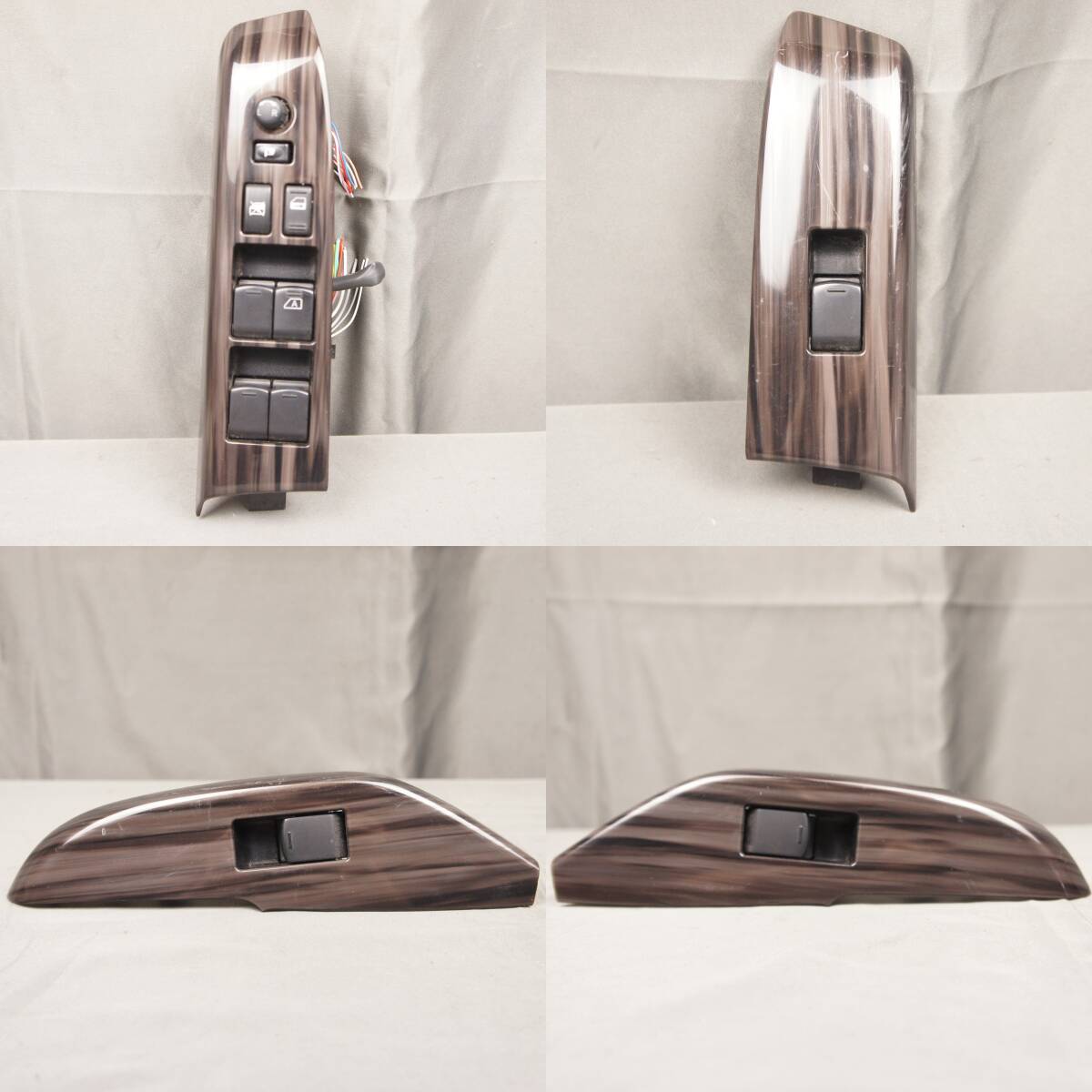 実働 4点セット パワーウィンドウスイッチ 木目調 パネル付 PNE52 後期 HWS エルグランド外し PWスイッチ 25401-1JB5C TE52 E52 @14695s拍卖