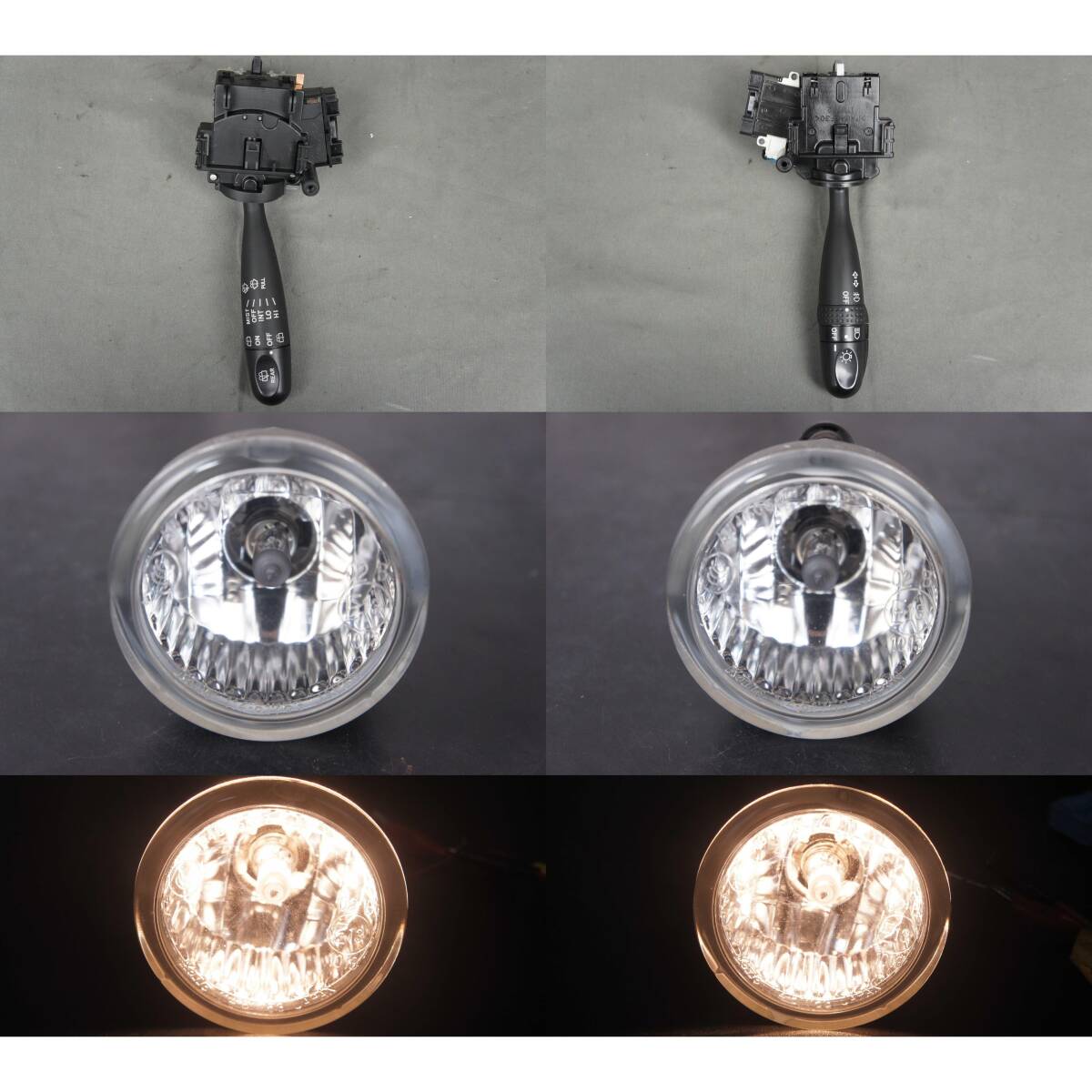 点灯OK 4点セット フォグランプ ディマースイッチ L275F 前期 プレオ 参考 81210-97229 84652-B2010 84140-B2070 L275S L285S L285F@14164s拍卖