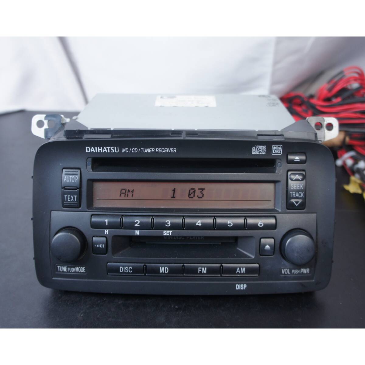 動作OK 86180-B2060 オーディオ L250S L260S ミラ L250S L260S ミラアヴィ 純正形状 MD CD 122001-51900101 ダイハツ 純正 @11984s拍卖