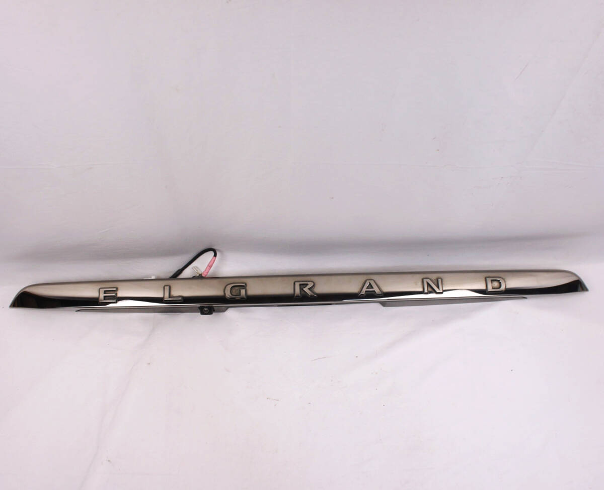 実働 バックドアガーニッシュ カメラ付 TNE52 前期 HWS エルグランド リアガーニッシュ 参考 90810-1JF0B TE52 PE52 PNE52 E52 @14650s拍卖