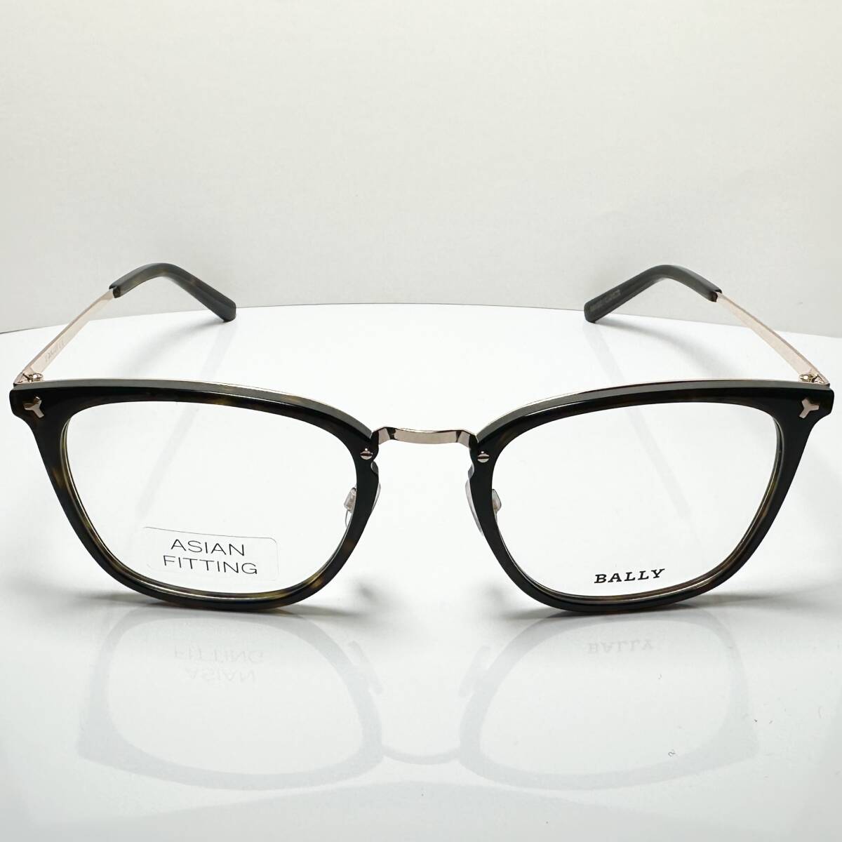 BALLY スイス 純正新品 BY5037 056 純正ケース・クロス付き バリー メンズ ローズゴールド・べっ甲柄 ASIAN FIT メガネ 送料無料拍卖