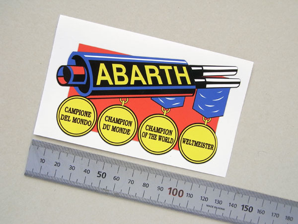アバルト マフラー ワールドチャンピオン ステッカー A 1960年代、1970年代拍卖