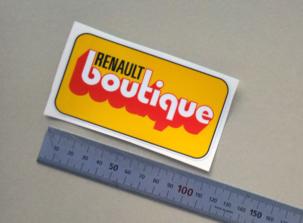 ルノー・ブティック ステッカー E 1970年代~1980年代 (ルノー純正アクセサリーショップ)拍卖