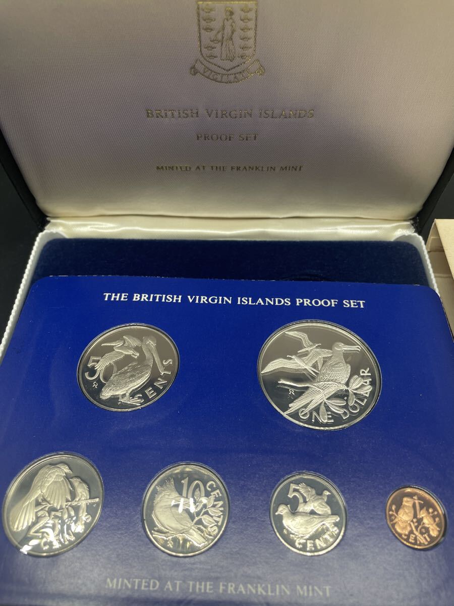 1975年 英領ヴァージン諸島 プルーフセット/1ドル銀貨 コインセット フランクリンミント/BRITISH VIRGIN ISLAND PROOF SET 24429拍卖