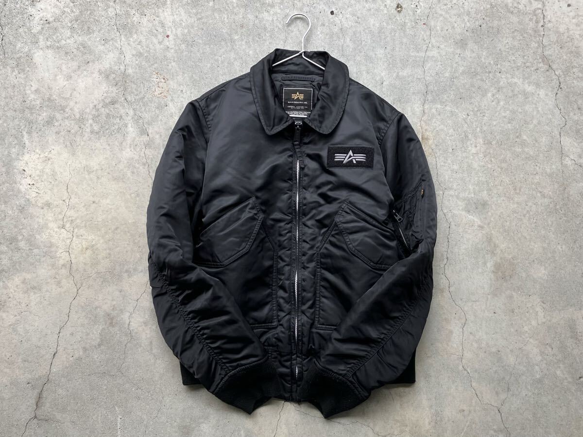 ALPHA INDUSTRIES CWU-45/Pフライトジャケット L アルファ メンズ ブルゾン ナイロン CWU-36/P G-8 WEP MA-1 黒 ブラック拍卖