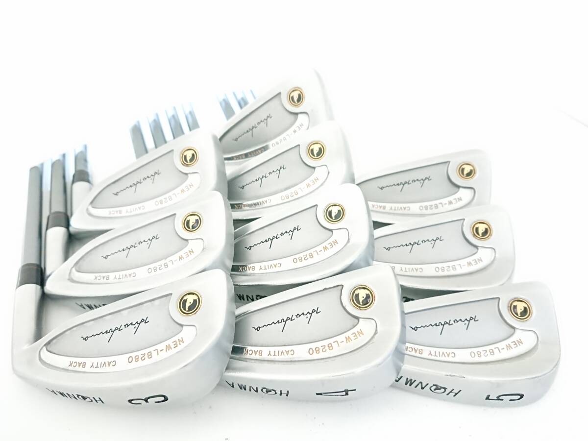 本間ゴルフ◆◆ 最高級 NEW LB-280 CB FORGED 黒七宝 ◆◆豪華10本組!!!拍卖
