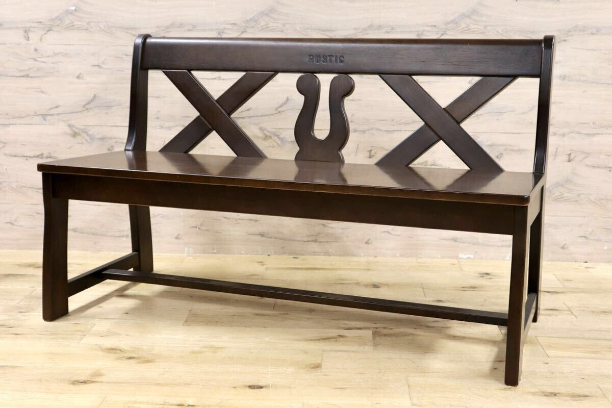 GMIH261D○karimoku / カリモク RUSTIC ルスティック ベンチ ダイニングチェア 椅子 レトロ カントリー 人気廃番 国産家具拍卖