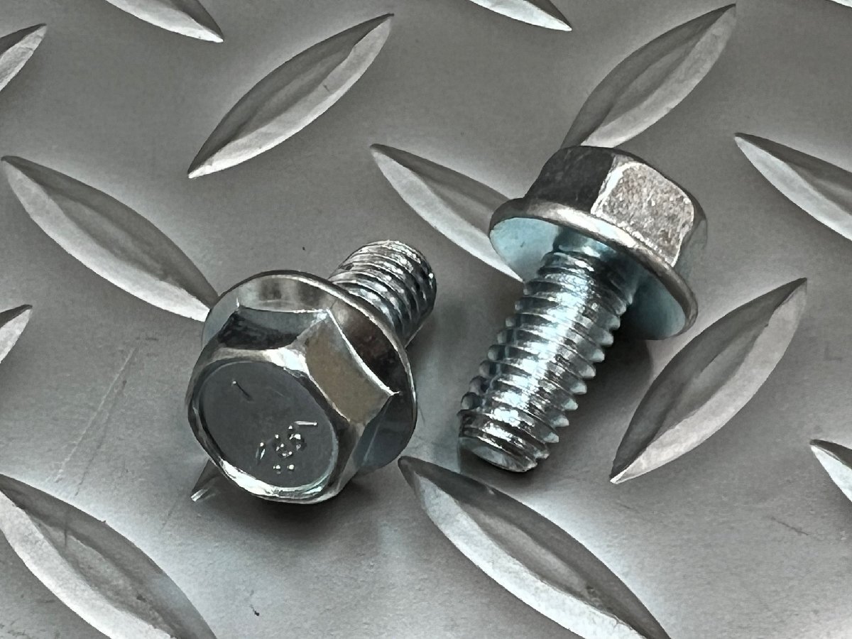 5/16-18 5/8(16mm)インチ フランジボルト2個★インパラホイルシリンダー固定などに インパラ /ベルエア/カプリス拍卖