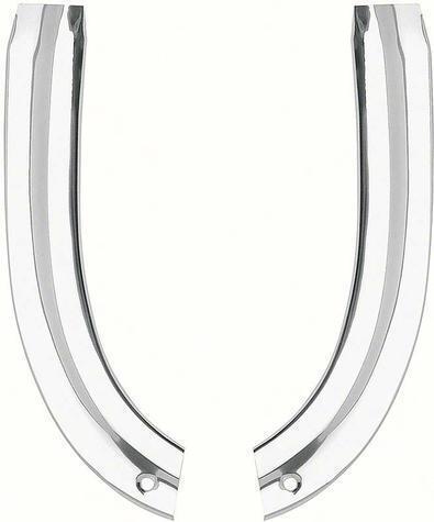 63インパラ ロアー アイブロー モールディング 左右SET 新品 モール シボレー ヘッドライト横 ベルエア 1963 ロワー拍卖