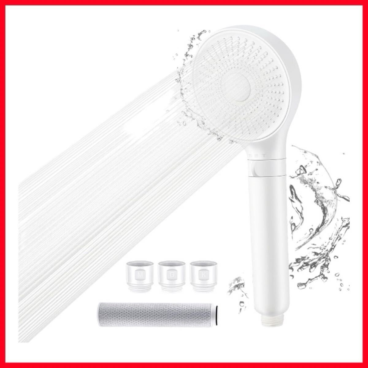 シャワーヘッド 節水80%【2024年改良型】 塩素除去 シャワー ヘッド 浄水美肌 極細水流 3段階モード 水量水圧調節 高洗浄力 拍卖
