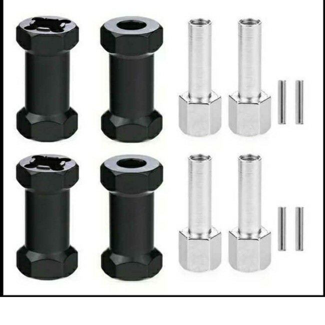 ●●25mm 黒●●即決価格●送料無料●● ●アルミ ロング ホイール ハブ ● ラジコン クローラー バギー クロカン拍卖