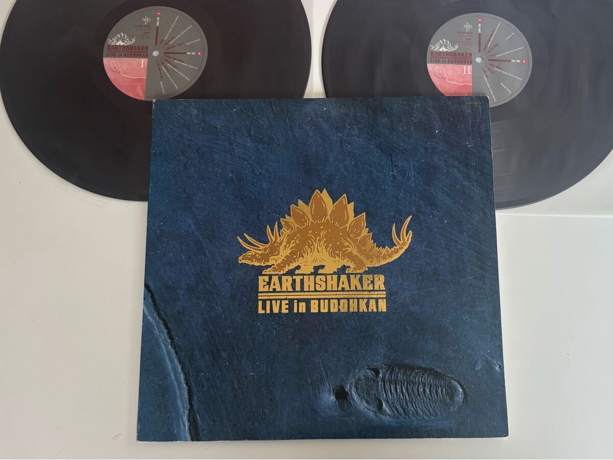 EARTHSHAKER/LIVE in BUDOKAN/アースシェイカー/ライヴ・イン 武道館/2LP K20P625/6/86年盤/MORE/T-O-K-Y-O/RADIO MAGIC/マーシー/SHARA拍卖